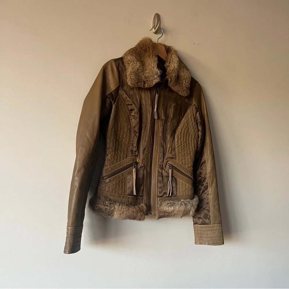 Cache olive Vintage Goat leather jacket size 2​​